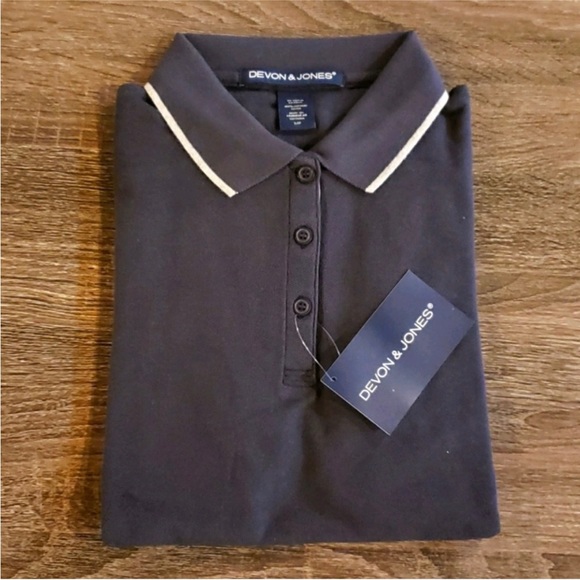 Ladies Sport Navy Active Golf Polo Shirt - Picture 5 of 6